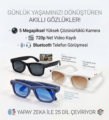 S2 MAX AKILLI GÖZLÜK Beyaz Renk
