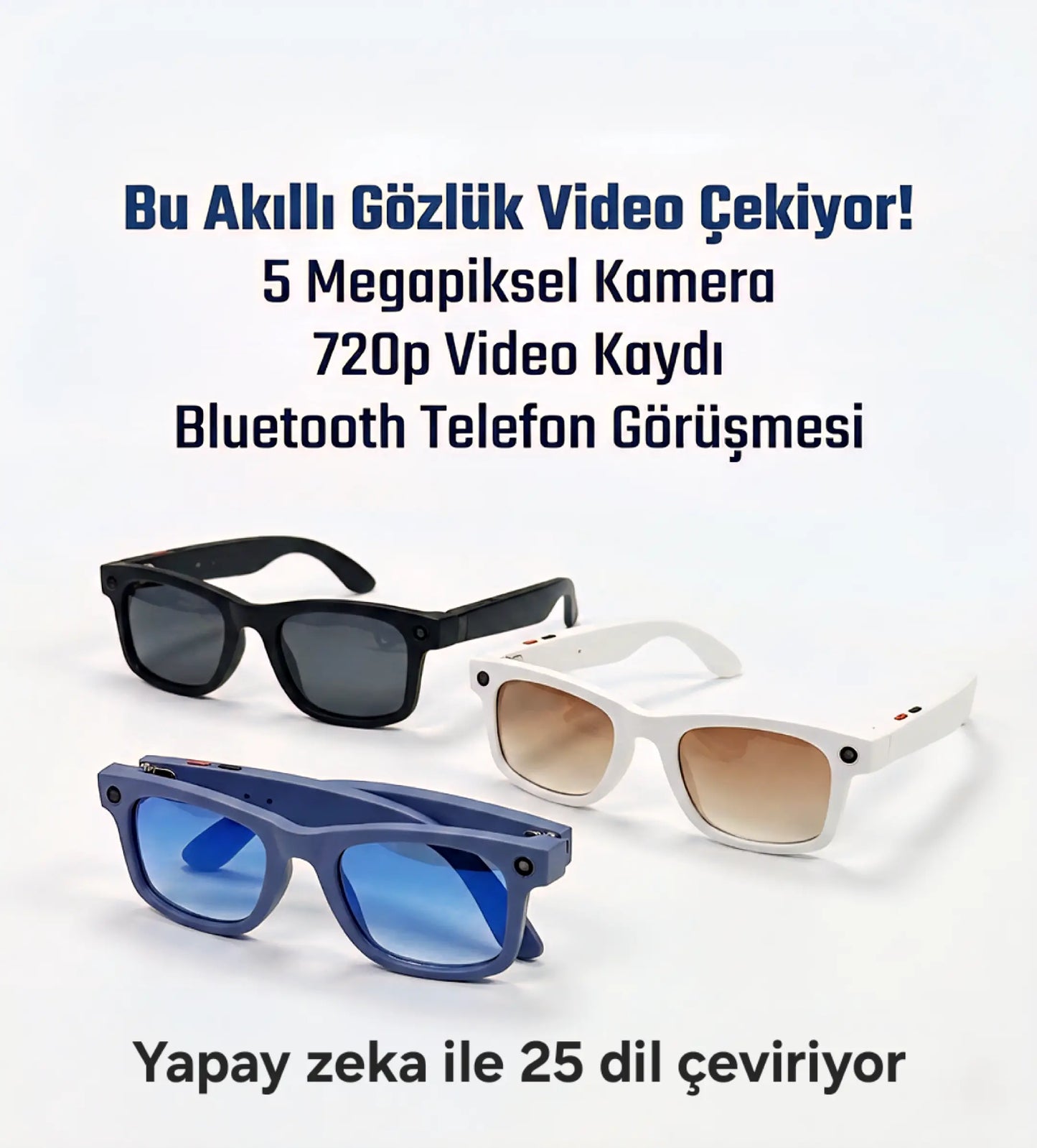 S2 MAX AKILLI GÖZLÜK Beyaz Renk