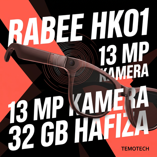 RABEE HK01 Akıllı Gözlük Yapay Zekalı 4K 60fps Video