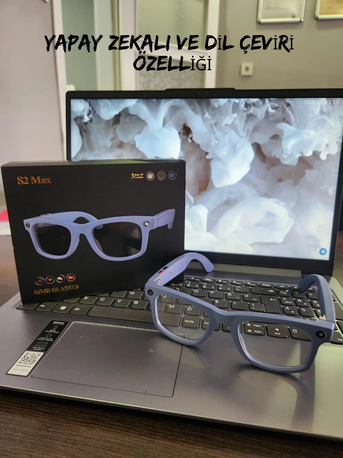S2 MAX AKILLI GÖZLÜK Mavi Renk